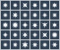 Vector set of various forms of sparks