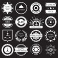 Vector set:vintage fathers day labels and icons Royalty Free Stock Photo