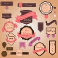 Vector set vintage labels Royalty Free Stock Photo