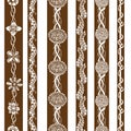 Vector set vintage ornate borders Royalty Free Stock Photo