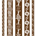 Vector set vintage ornate borders Royalty Free Stock Photo