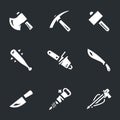 Vector Set Weapons for zombies Icons.