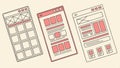 Website page layout variations, web template and UI design vector design Generative AI Royalty Free Stock Photo