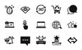 Vector set of Wifi, Winner podium and Notebook icons simple set. Vector