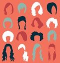 Vector Set: Womans Hair Styles