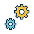 Vector Settings Icon For Personal And Commercial Use.