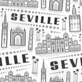 Vector Seville Seamless Pattern