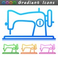 Vector sewing machine symbol icon Royalty Free Stock Photo