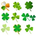 Vector shamrock collection