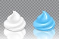 Vector shaving gel and shaving foam icon set