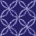 Vector shibori japanese indigo motifs seamless pattern background