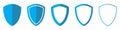 Vector Shield in flat style. Set of Shield icons Royalty Free Stock Photo
