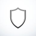 Vector shield icon Royalty Free Stock Photo