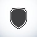 Vector shield icon Royalty Free Stock Photo