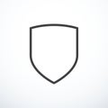 Vector shield icon Royalty Free Stock Photo