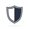 Vector shield icon. Security and safety concept illustration flat design best shield vector icon. Achievement armor Royalty Free Stock Photo