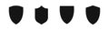 Vector shield icons. Protection symbols. Shield vector icon set