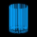 Vector Shining Cylindrical Barcode