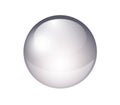 Vector shiny bubble with reflections and shine - silver crystal round shape like a sphere with space for copy.