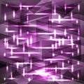 Vector shiny sky-lilac sunset color pattern of shards and stripe