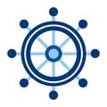 Vector Ship Wheel Royalty Free Stock Photo