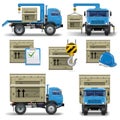 Vector shipment icons set 7