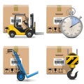 Vector Shipment Icons Set 12