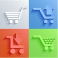 Vector shooping icon set backgrounds. Eps10