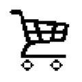 Vector of Shopping Cart 8 Bit Pixel. EPS8 .