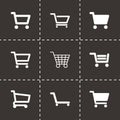 Vector shopping cart icon set Royalty Free Stock Photo