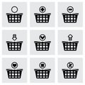 Vector Shopping cart icon set Royalty Free Stock Photo