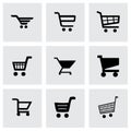 Vector shopping icon set Royalty Free Stock Photo