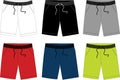 Vector short pants for men 003