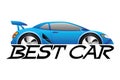Vector sign. Best car. Royalty Free Stock Photo