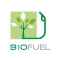 Vector sign biofuel pump and grain