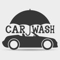 Vector sign. Car wash. Royalty Free Stock Photo