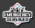 Vector sign 24/7 Emergency Services