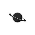 vector sign of saturn planet icon illustration