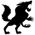 Vector sign. Werewolf.