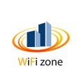Vector sign WiFi Zone in the city
