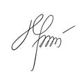 Vector signature. Autograph hand drawn. Scrawl signature. Handwritten autograph. Handwriting scribble by pen. Name doodle for desi