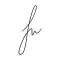 Vector signature. Autograph hand drawn. Scrawl signature. Handwritten autograph. Handwriting scribble by pen. Written black sign