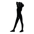 baseball players silhouettes of sports people vector