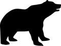 Vector Silhouette of a Bear