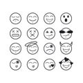 Vector silhouette of feeling emotions Royalty Free Stock Photo