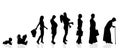 Vector silhouette generation women.