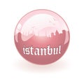 vector Silhouette of Istanbul Royalty Free Stock Photo