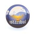 vector Silhouette of Istanbul Royalty Free Stock Photo
