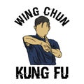 kung fu wing chun vector perfect for logo or printing