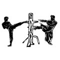 kung fu wing chun vector perfect for logo or printing